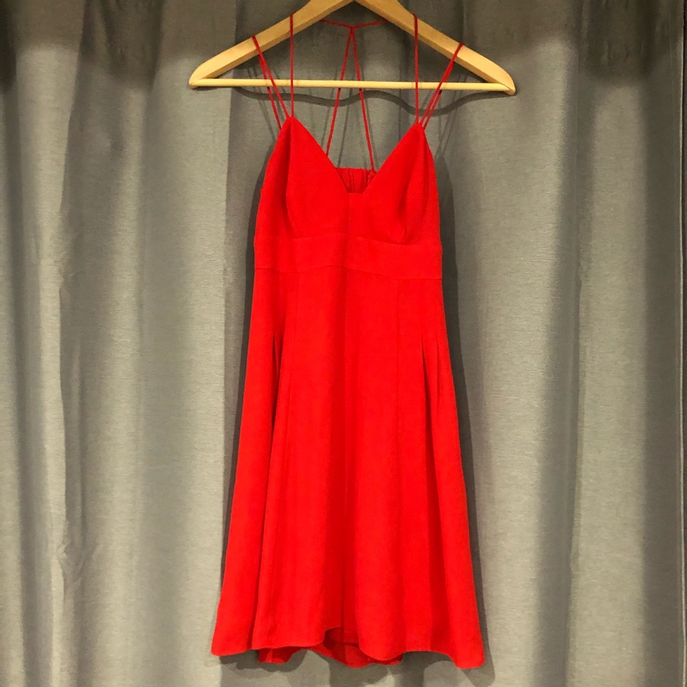 Express Strappy Back Red Mini Dress, Size 0